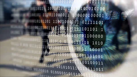 Digital Surveillance. Stock Footage 24812261