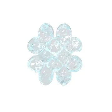 Digital symbol made of ice Stock Illustration