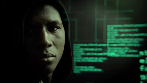 Digital Symphony: Hacker's Code Dance Stock Footage 265584236