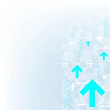 The digital system is calculated at a speed. Stock-Illustration