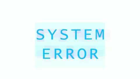 Digital system error messages appearing with glowing neon effects in sequen.. Stock Footage 343417412