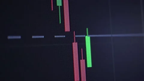 Digital table of stock market, device screen close up, macro Stock Footage 164110678