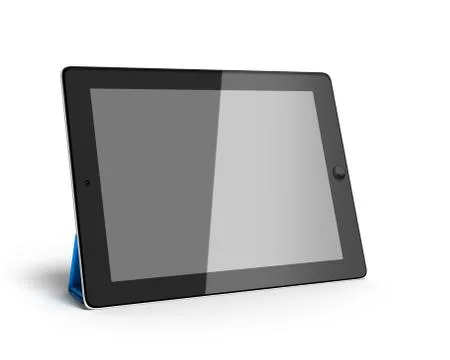 Digital tablet 3d render isolated on white Stock Illustration
