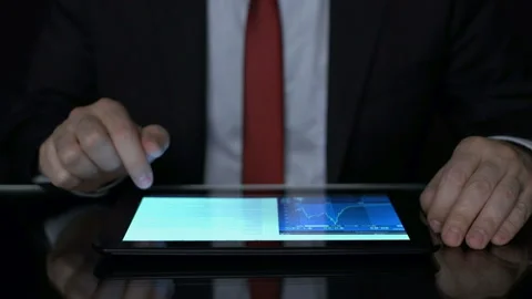 Digital tablet analysis m digital tablet analysis 1 1 Stock-Footage 210168556