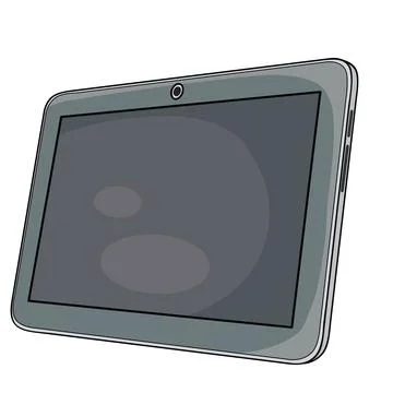 Digital tablet with camera Stock Illustration