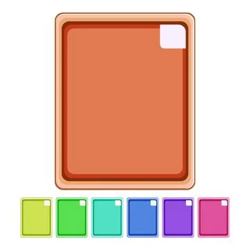 Digital tablet case cartoon vector graphic Stock Illustration