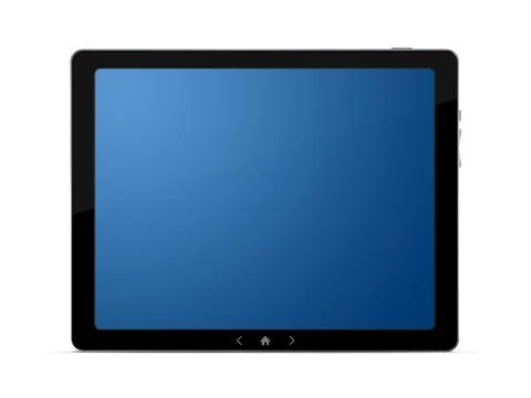 Digital tablet with clipping path Stock Illustration