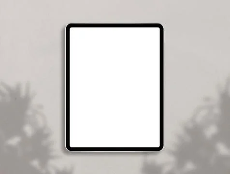 Digital tablet computer with blank screen. Stock Photos