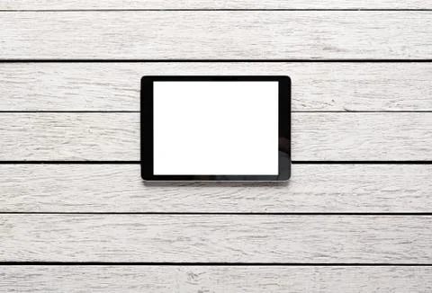 Digital tablet computer with isolated screen Stock Photos