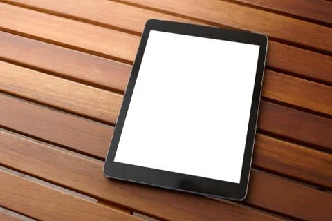 Digital tablet computer with isolated screen Stock Photos