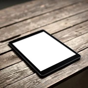 Digital tablet computer with isolated screen Fotos de archivo