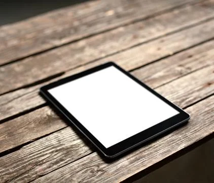 Digital tablet computer with isolated screen Stock Photos