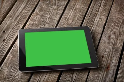 Digital tablet computer with isolated screen Fotos de archivo