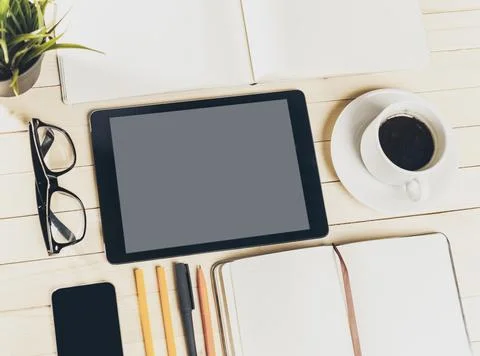 Digital tablet computer Stock Photos