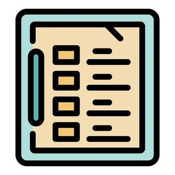 Digital tablet displaying checklist with checkboxes for task management Illustrazione stock