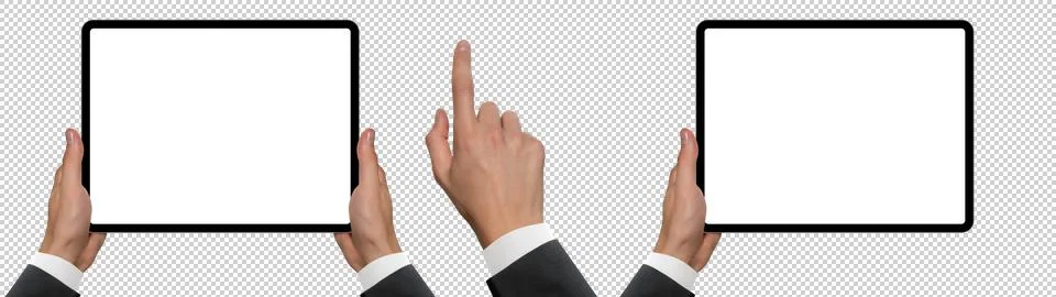 Digital tablet in hands Stock Photos
