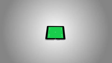 Digital tablet ipad with Green screen Stock Footage 22783012