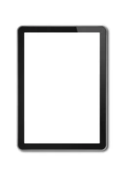 Digital tablet pc, smartphone template isolated on white Stock Photos