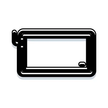 Digital tablet portable device icon representing technology Illustrazione stock