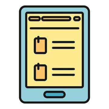 Digital tablet showing e book reader application icon Illustrazione stock