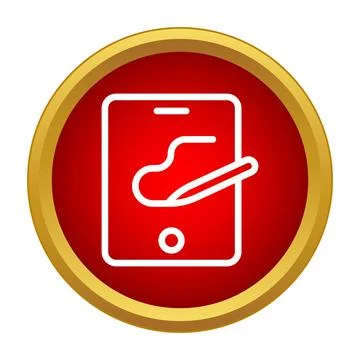 Digital tablet with stylus drawing creative art icon Stock Illustration