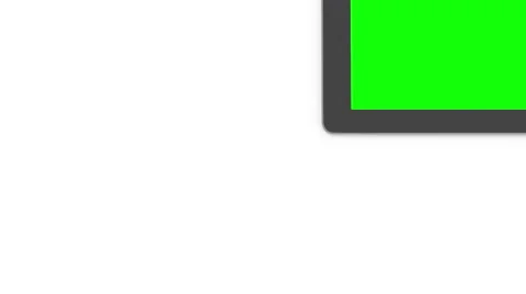 Digital Tablet. White background, green screen Stock Footage 47009654