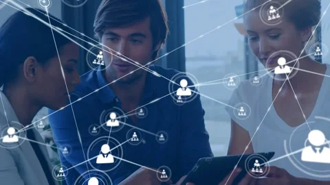 Digital tablets can help simplify business processes and make it easier to stay Stock Footage 328928083