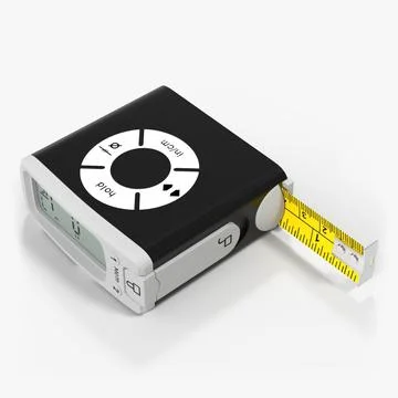 Digital Tape Measure Black ~ 3D Model #90890220 | Pond5