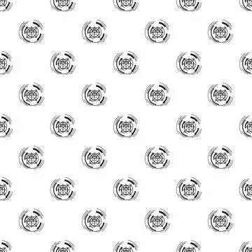 Digital target hud interface seamless pattern background Stock Illustration