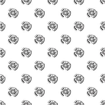 Digital target sight hud user interface pattern Illustrazione stock
