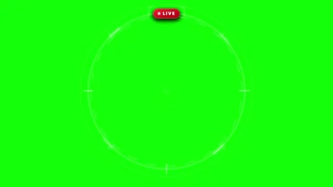 Digital targeting reticle with live broadcast on green screen background 動画素材 336365087