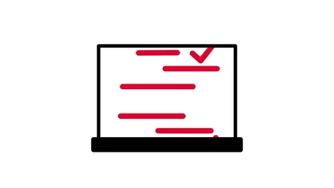 Digital Task Checklist Stock Footage 343508572