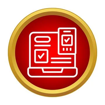 Digital task management business checklist on laptop and mobile Stock Illustration