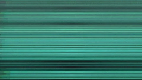 Digital teal glitch lines with horizontal distortion pattern. 4K Video Stock Footage 340378176
