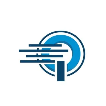 Digital tech automation power button graphic logo design vector illustrations Ilustración de archivo