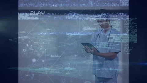 Digital tech boosts efficiency in healthcare. Vídeos de archivo 325965808