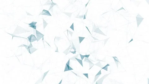 Digital tech triangle shapes loop slow motion on white background Stock Footage 343611071