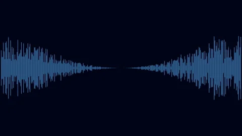 Digital technological looped background of blue interference on the edges Stock Footage 161469189