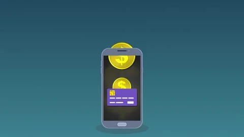  Digital technological payment methods using a smartphone. Stock Footage 218198549