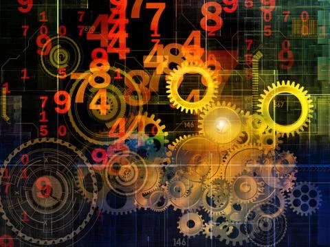 Digital Technologies Illustrazione stock