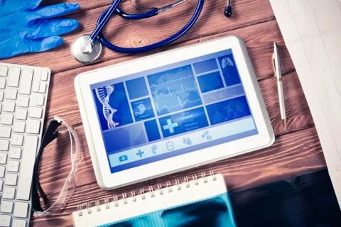Digital technologies in medicine Stock Photos
