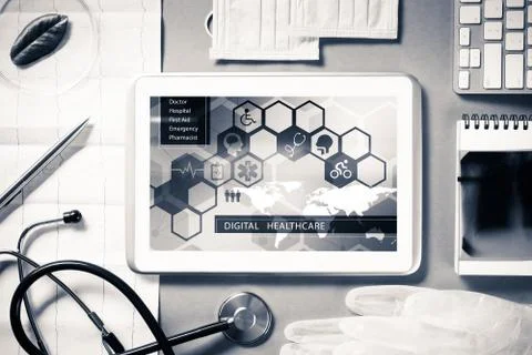 Digital technologies in medicine Stock Photos