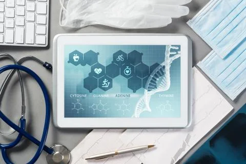 Digital technologies in medicine Stock Photos