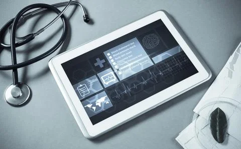 Digital technologies in medicine Stock Photos