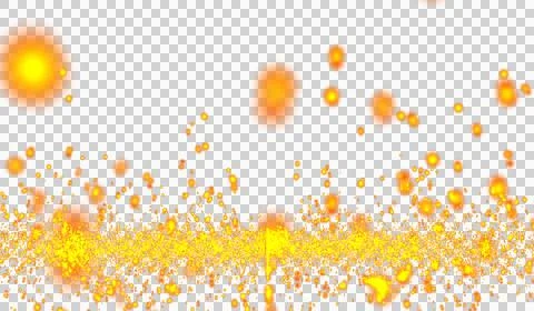 Digital technology abstract 3d orange-yellow light particles raining hits w.. 스톡 일러스트