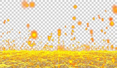 Digital technology abstract 3d orange-yellow light particles raining hits w.. 스톡 일러스트