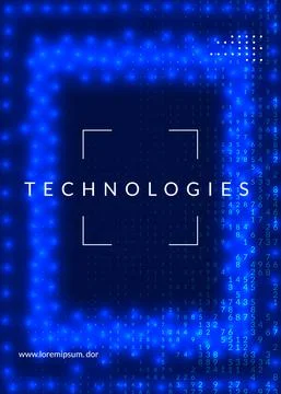 Digital technology abstract background. Artificial intelligence, 스톡 일러스트