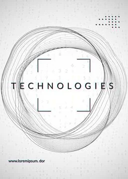 Digital technology abstract background. Artificial intelligence, Stock Illustration