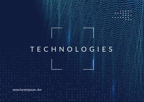 Digital technology abstract background. Artificial intelligence, Stock Illustration