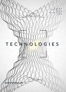 Digital technology abstract background. Artificial intelligence, Stock Illustration